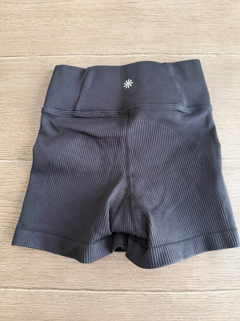 Athleta Girl High Rise Ribbed Active Shorts - Picture 2 of 2